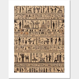 Egyptian hieroglyphs Posters and Art